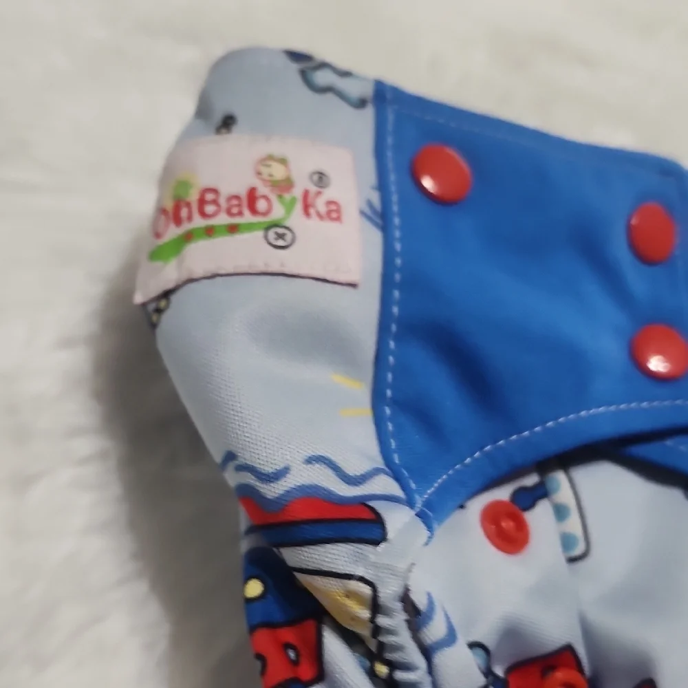 Blue boats Kids Cloth Diaper